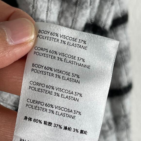 Anthropologie Saturday Sunday Pippa Hacci Top Womens Large Striped Cowl Neck - Picture 9 of 14